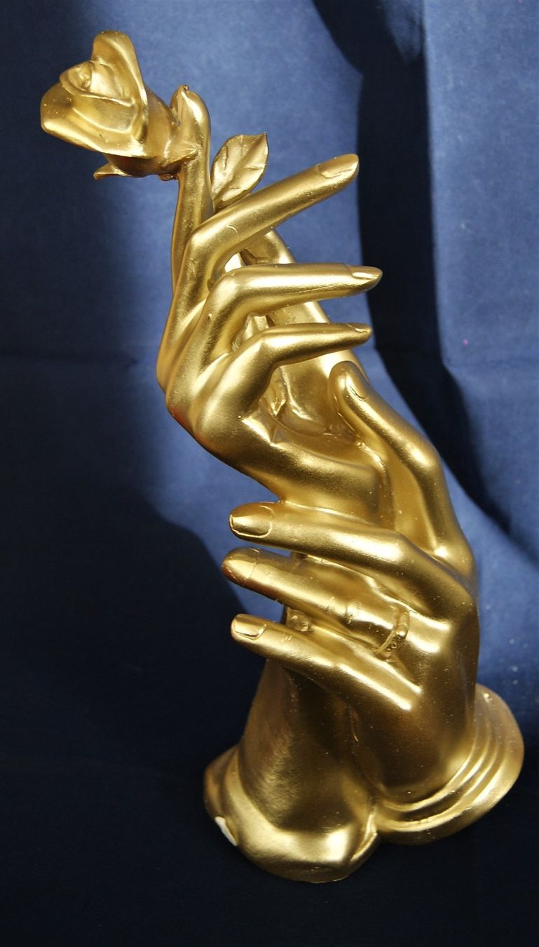 Sculptures & Statues: SKULPTUR  ROSE UND HÄNDE – Neuf avec emballage d'origine à Stadel par Wald100 5