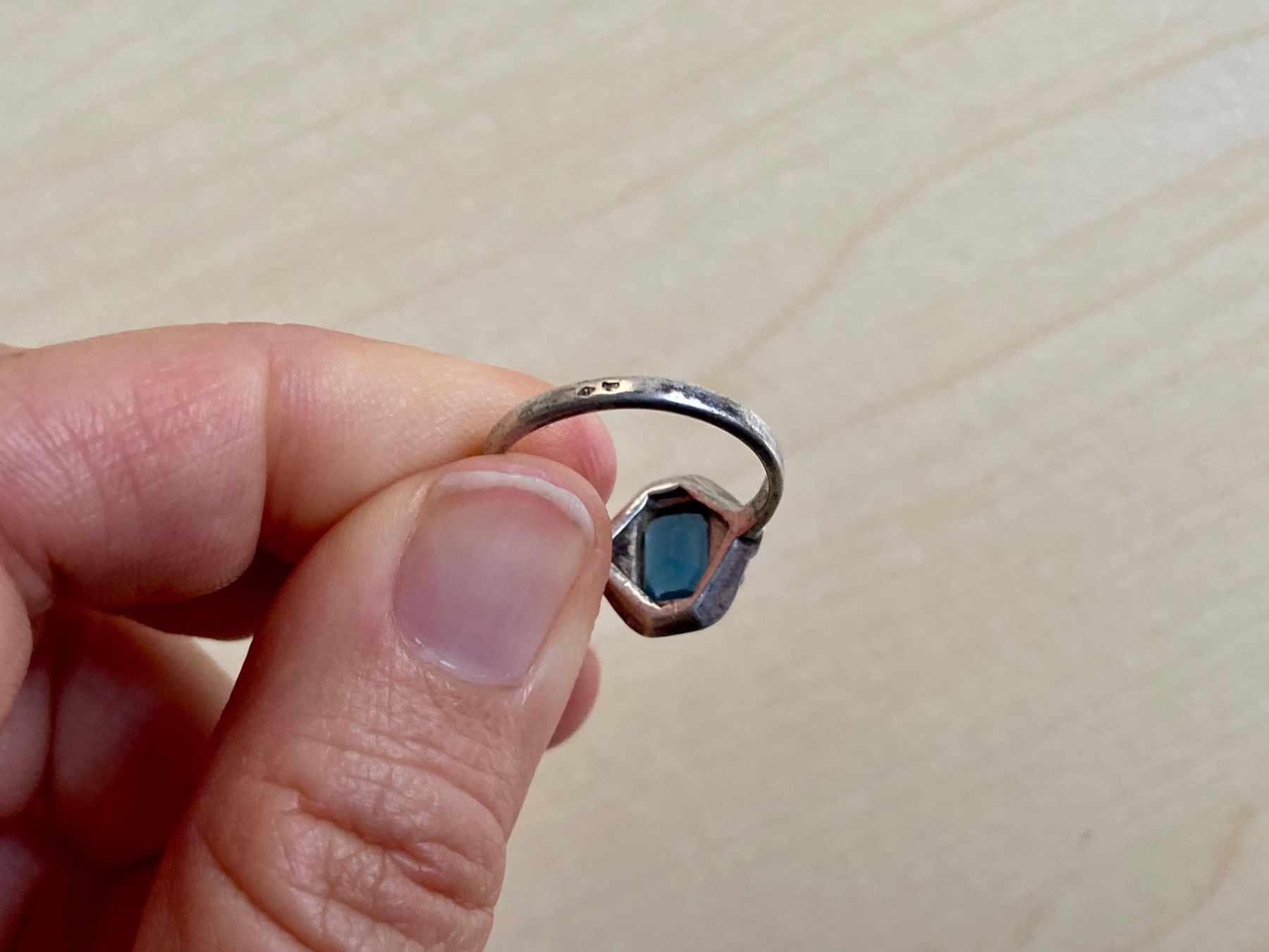 Anelli: Art Deco Silber Ring 1920 mit Stempel – Usato da Niederhasli venduto da YHHC 7