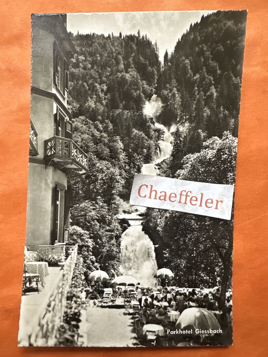 Cartes postales: Park-Hotel Giessbach am Brienzersee – D'occasion à Zürich par Chaeffeler