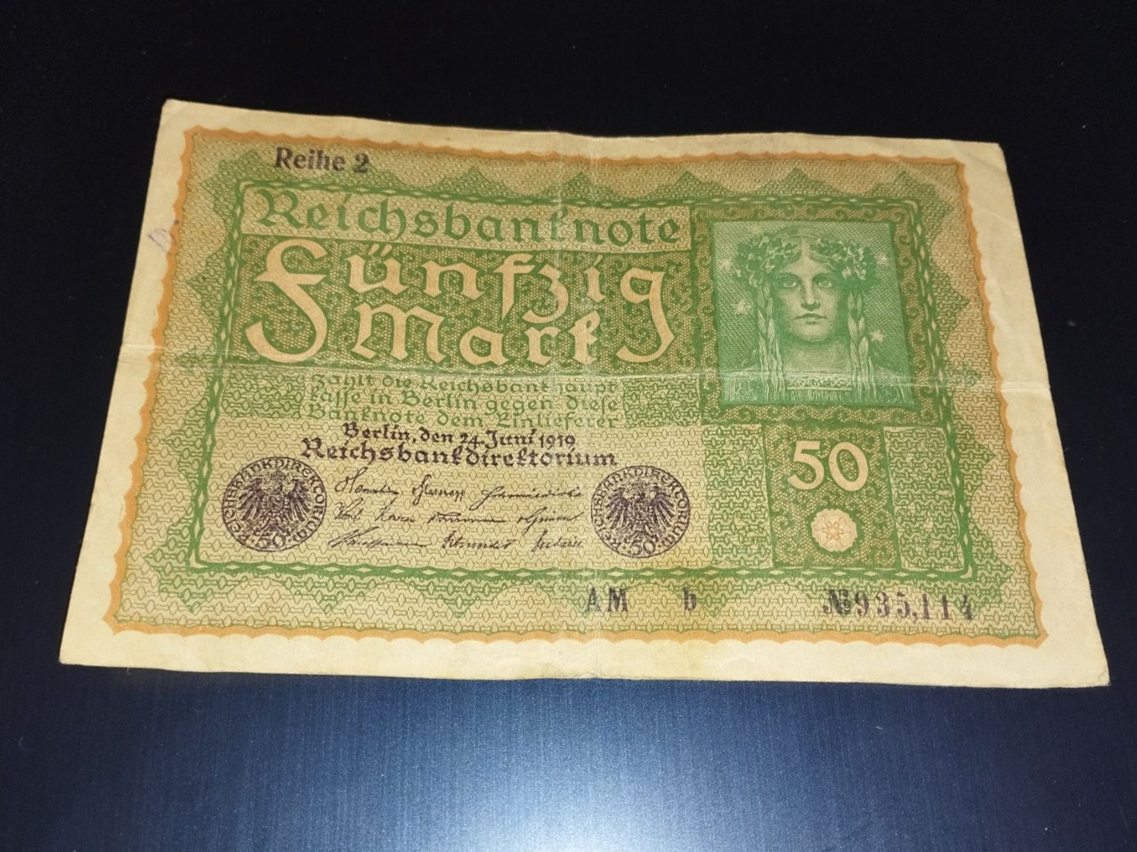 Banconote: Billet 50 Mark, Allemagne 1919 – Usato da Collombey venduto da Anoushka83