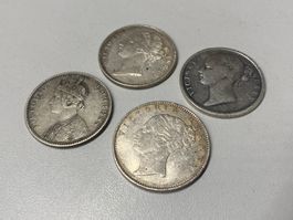 LOT Indien Silber-Münzen 46gr. //i737