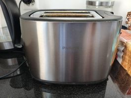 Philips Edelstahl Toaster (2 Schlitze) – Top Zustand & voll