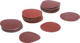 Schleifblatt für Exzenterschleifer Ø50mm, K60-80-120, 30-tlg