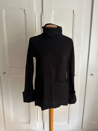 ZARA - Rollkragen Strickpullover schwarz S