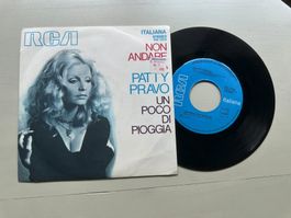 PATTY PRAVO rare Single Non andare Kult Top 60's Italy