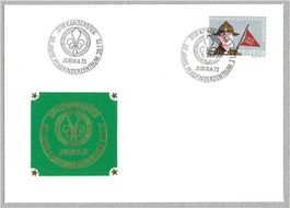 1973, Sonderkuvert und Sonderstempel JUBIKA'73