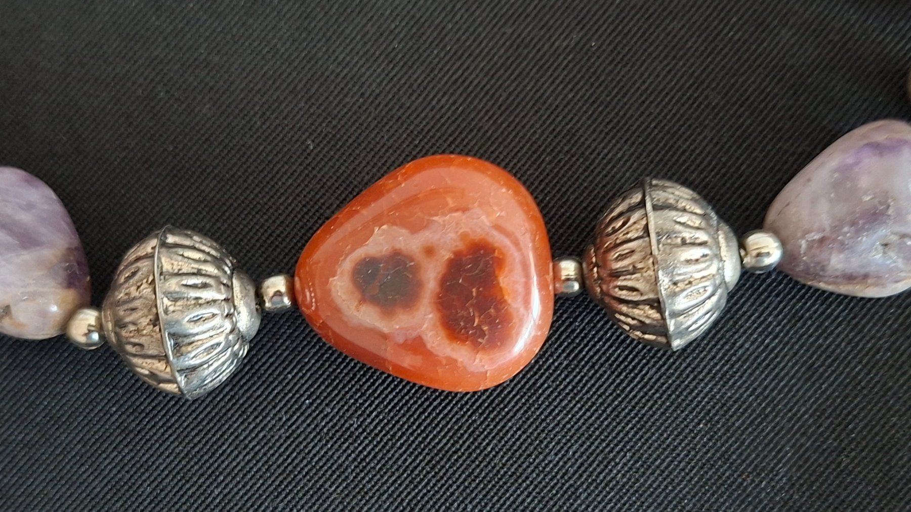 Catenine: Kette mit Halbedelsteinen Vintage – Usato da Gattikon venduto da jeansgli 2