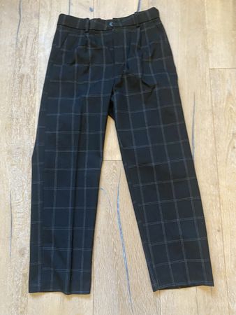 H&M Karierte Bundfaltenhose, Gr. 146, Top Zustand!