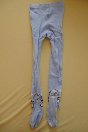 Süsse hellblaue Strumpfhose Pinguin, 98