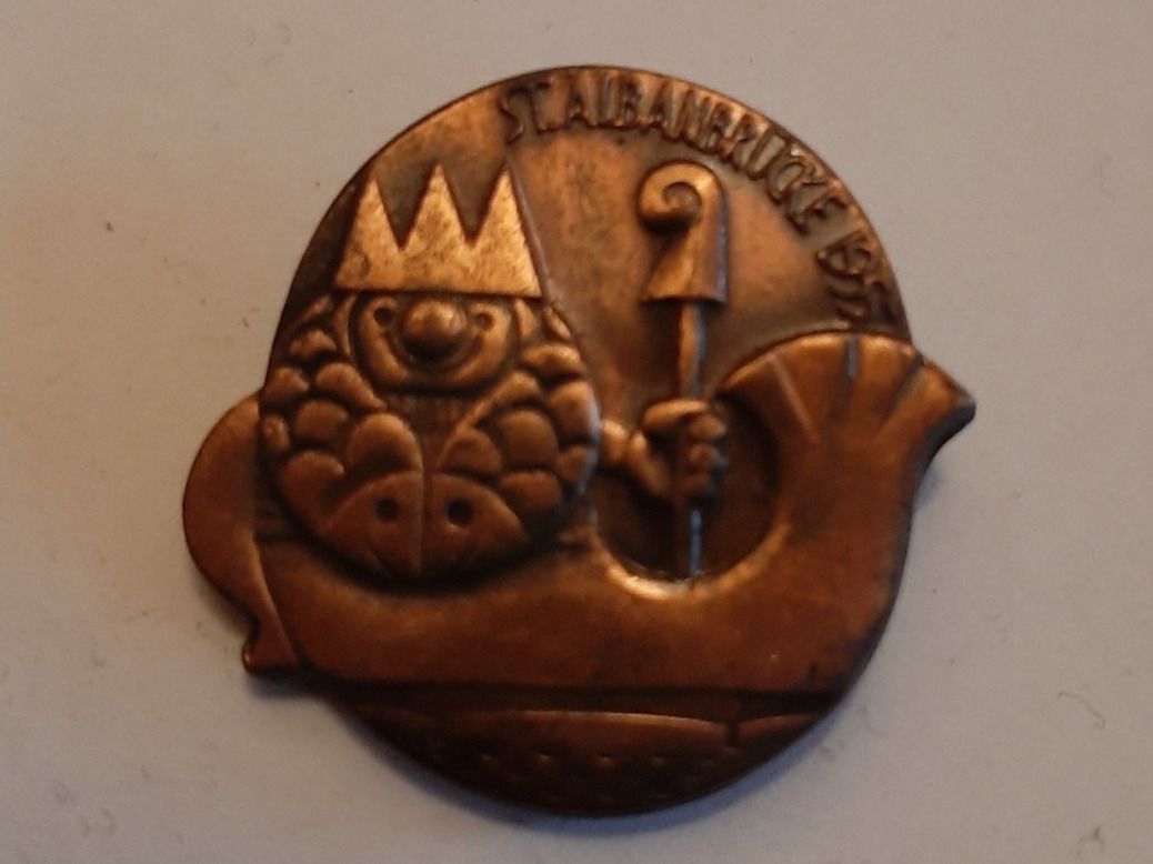 Plaketten & Abzeichen: St. Albanbrücke 1955 (B) – Gebraucht aus Waltenschwil von moonshadowfreak