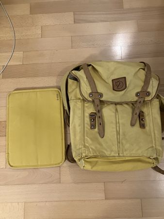 Vintage Fjällräven Rucksack Gelb 15 Liter