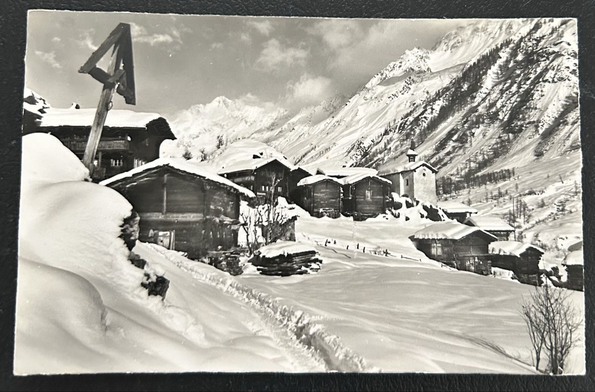 Cartoline postali: Eisten im Lötschental im Winter  – Usato da Horw venduto da Tellbub