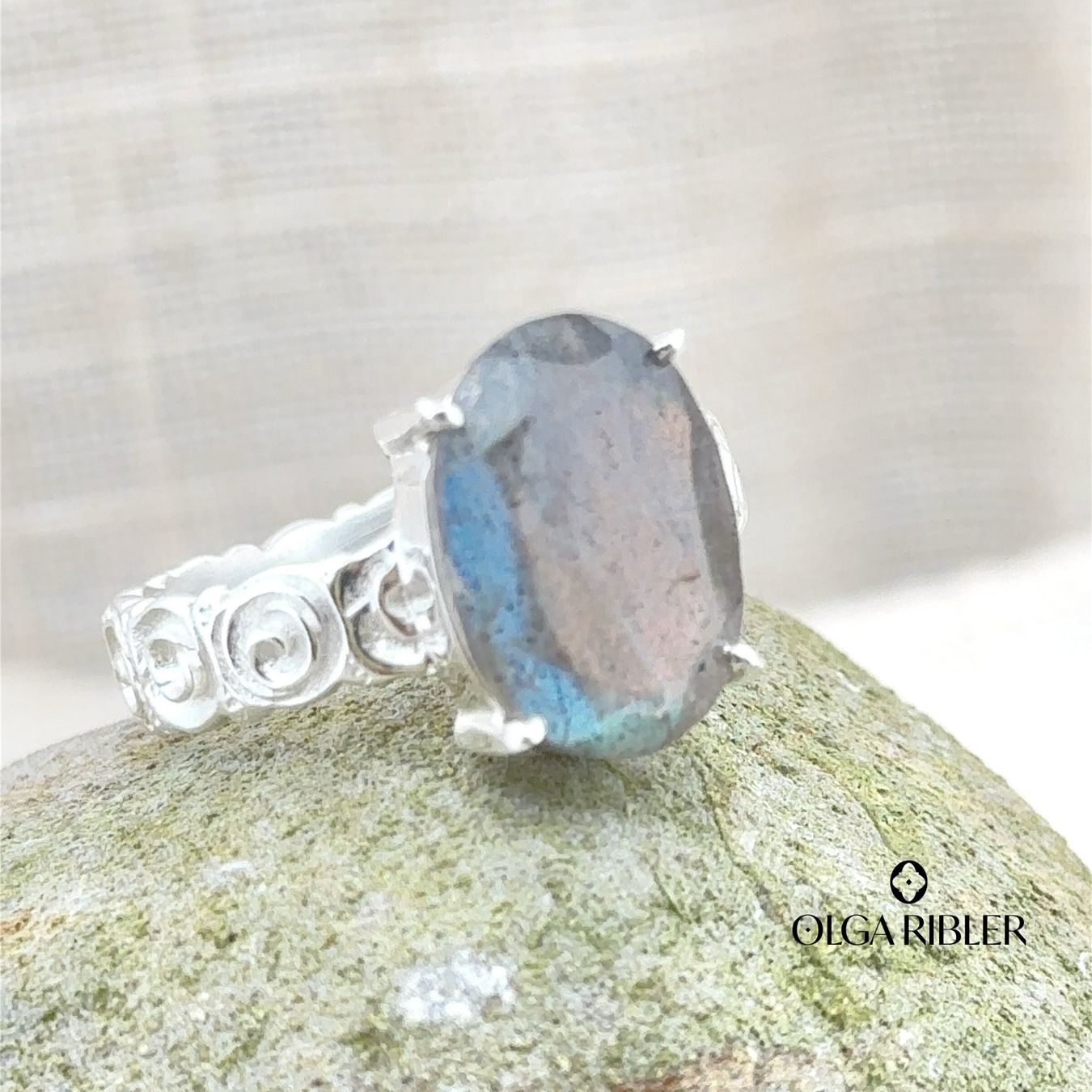 Olga Ribler Anelli: Labradorit Ring Sterling Silber 925 Grösse 60 – Nuovo (secondo la descrizione) da Luzern venduto da Schmuckoutlet 5