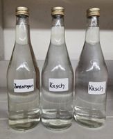 Zwei mal Kirsch einmal Zwetschgen Schnaps