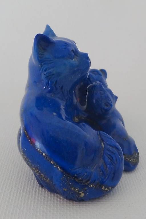 Statuette: Lapis Lazuli Edelsteinfigur handgeschnitztes Unikat – Nuovo (secondo la descrizione) da Locarno venduto da Sicabe 1
