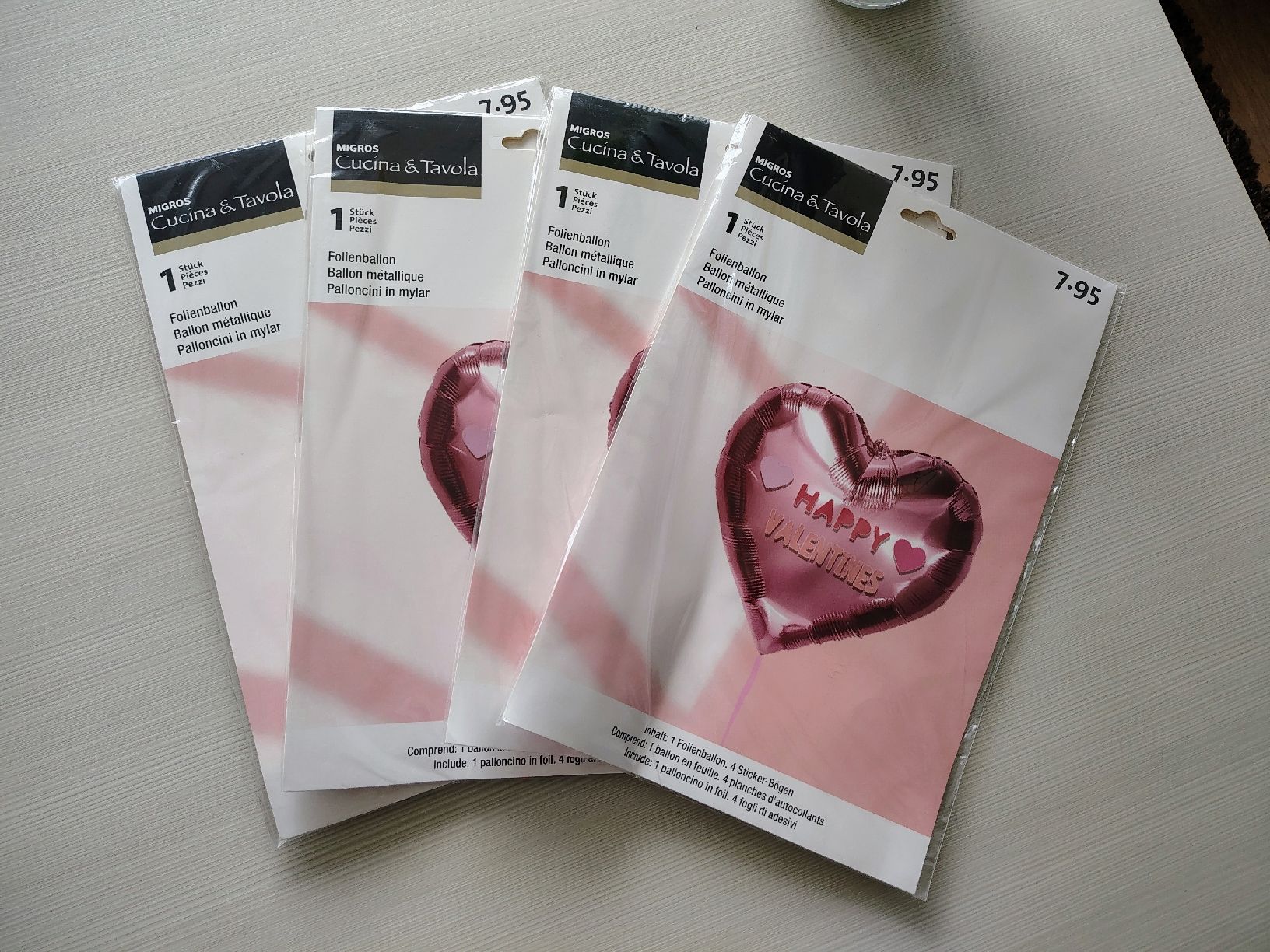 Migros Tutte le decorazioni: Palloncini  4 san Valentino – Nuovo (secondo la descrizione) da tenero venduto da Mam74