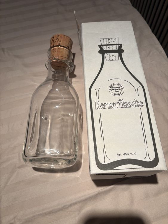 Glasi Hergiswil Sonstiges Geschirr & Gläser: Bernerflasche Mini, Neu, aus Glas, mit Korken 3/3 – Neu und originalverpackt aus Rümlang von Vahira 2
