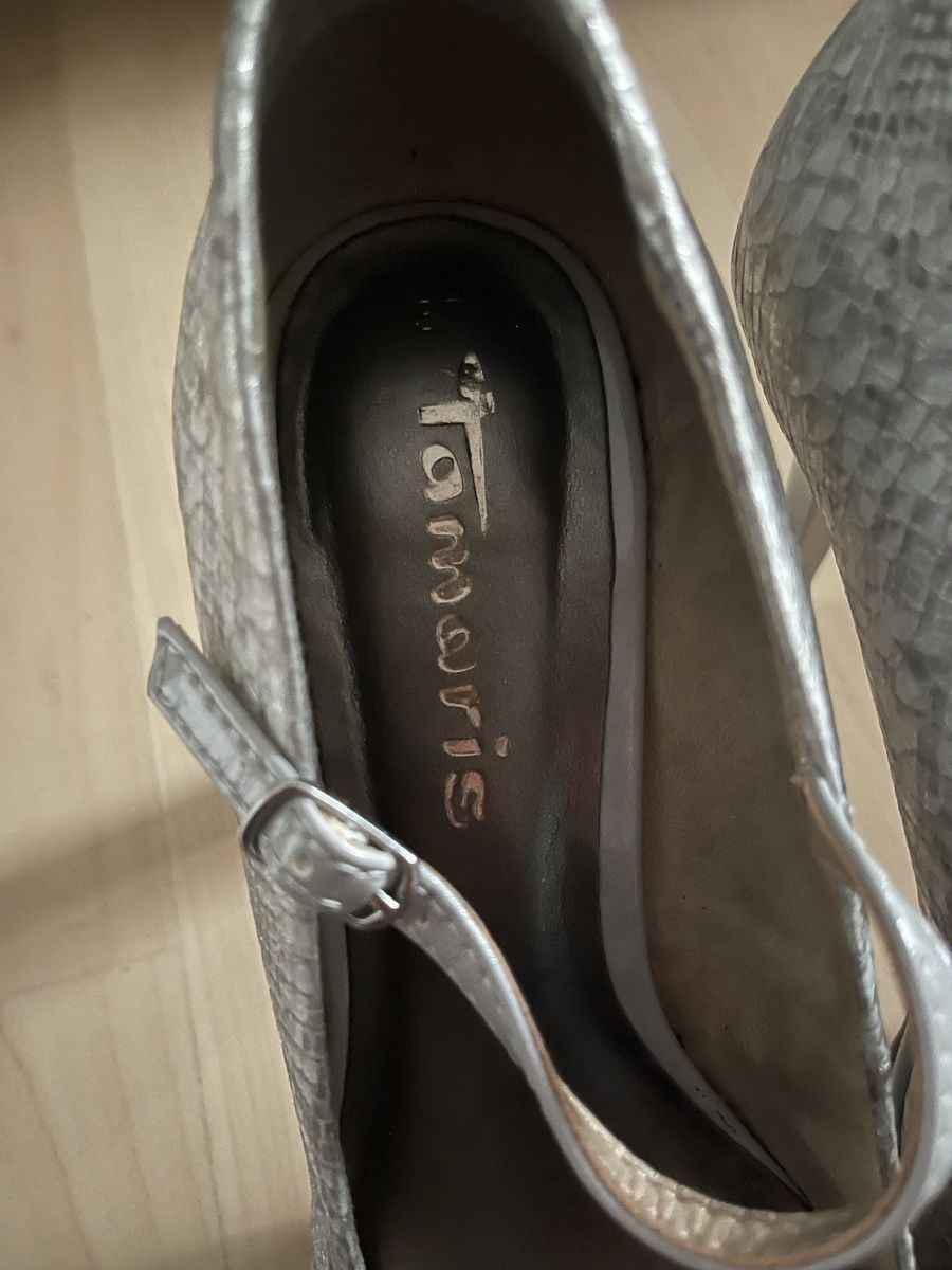 Tamaris Scarpe da donna: Tamaris Plateau Pump silver-snake 37 – Nuovo (secondo la descrizione) da Dietikon venduto da Nieselchen 8