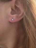 585 Gold Ohrringe Solitär Diamanten 0.78 ct NP 3090
