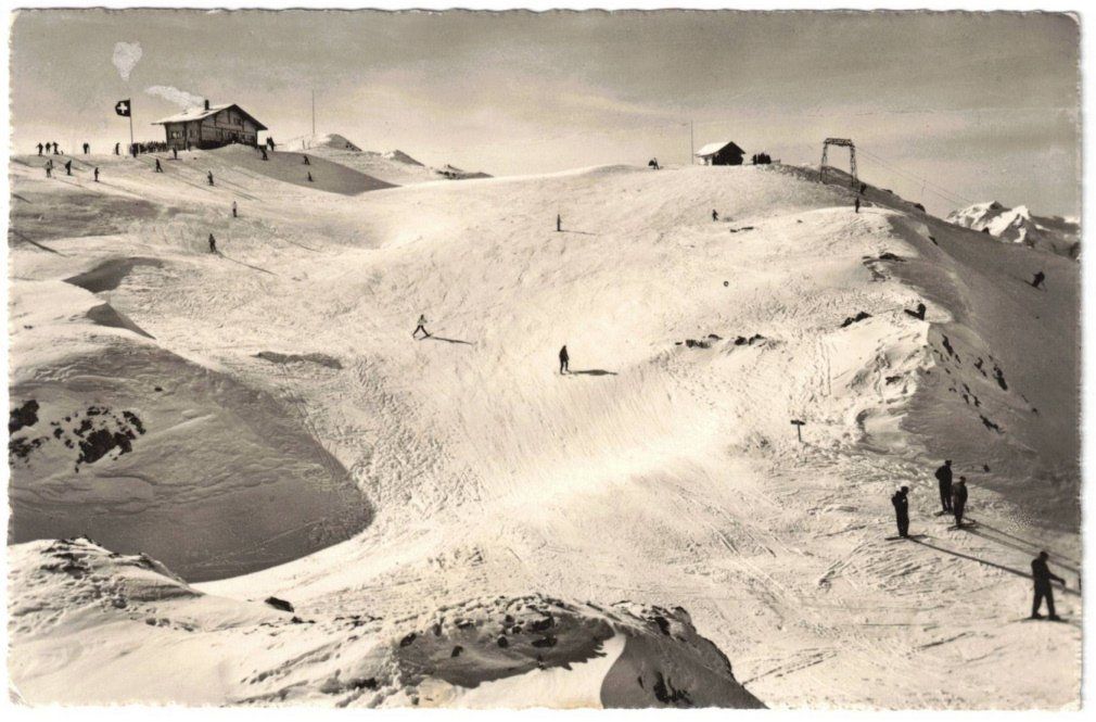 Cartoline postali: Leysin Berneuse mit Skilift Aï-Berneuse – Usato da Binningen venduto da Mountainrider