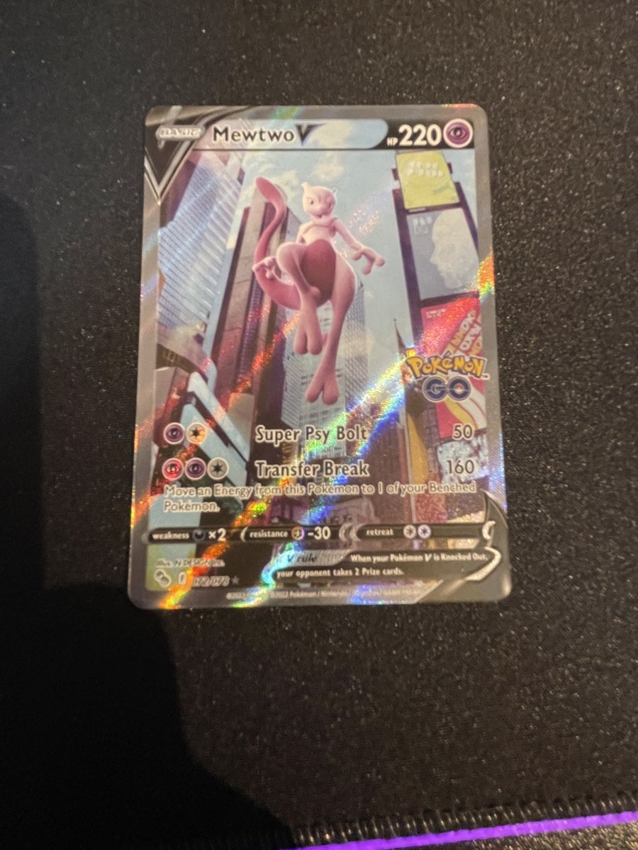 Pokémon Sammelbilder & Trading cards: Mewtwo V Pokemon Go – Neu (gemäss Beschreibung) aus Erlach von