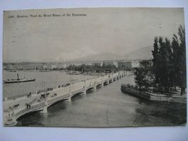 AK  Genève - Pont du Mont Blanc