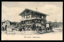 AK Maloja, Blick zum Segantinihaus
