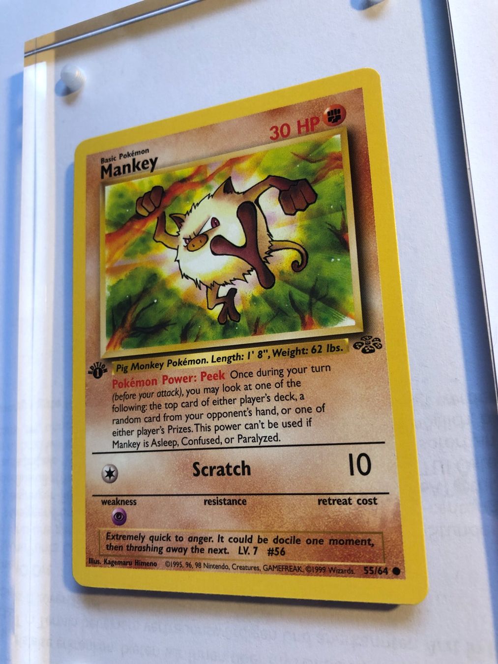 Sammelbilder & Trading cards: Mankey 1st Jungle - MINT - ab 1.- – Gebraucht aus Giubiasco von dan_pr8b 2