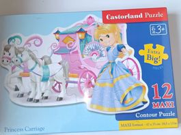 Castorland Puzzle: Prinzessin Kutsche, 12 Maxi Teile, Top