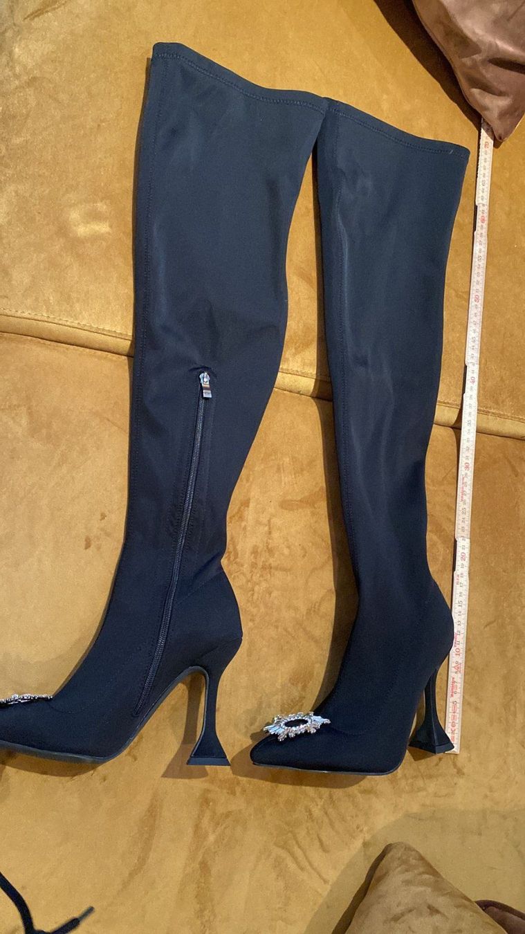 Scarpe da donna: schwarzer overknee Stiefel Gr. 38 – Usato da Dagmersellen venduto da sheli17 3