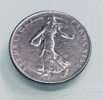 Französische Münze 1 Franc 1964 - Selten!