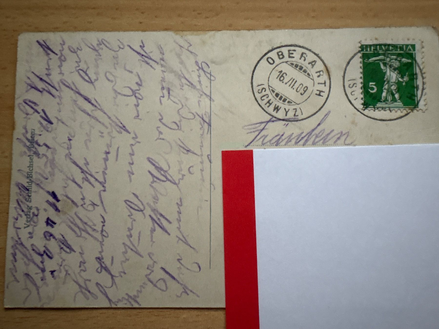 Cartoline postali: Ansichtskarte Brienz gestempelt 16.11.09 – Usato da Ibach venduto da lisch3 2