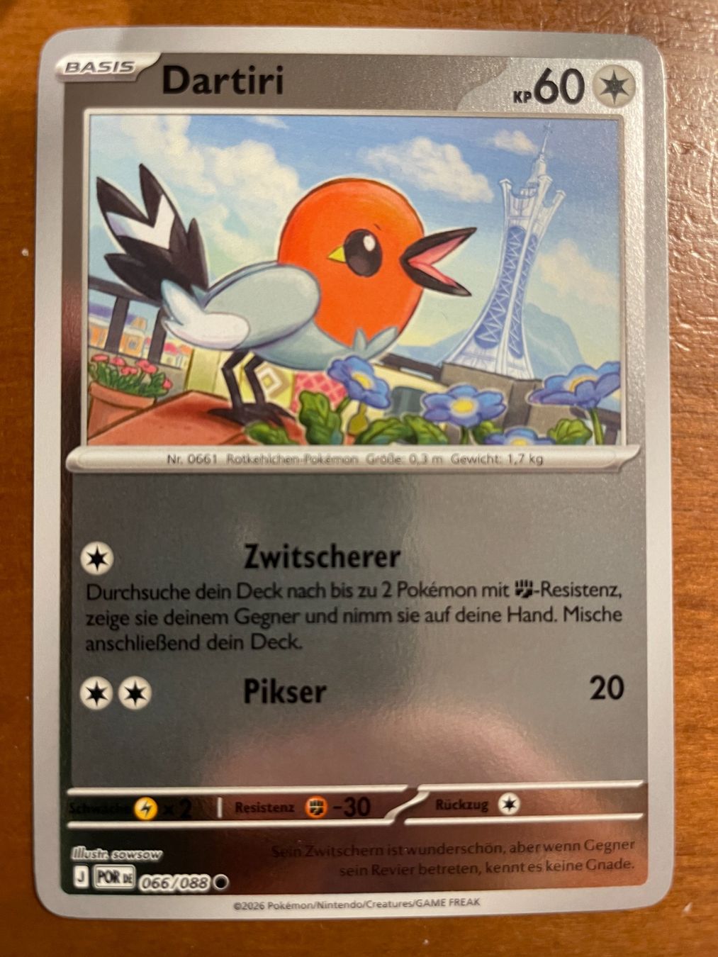 Pokémon Carte collezionabili: Pokemon Dartiri Reverse (Versand gratis) – Nuovo (secondo la descrizione) da Chur venduto da Angerson