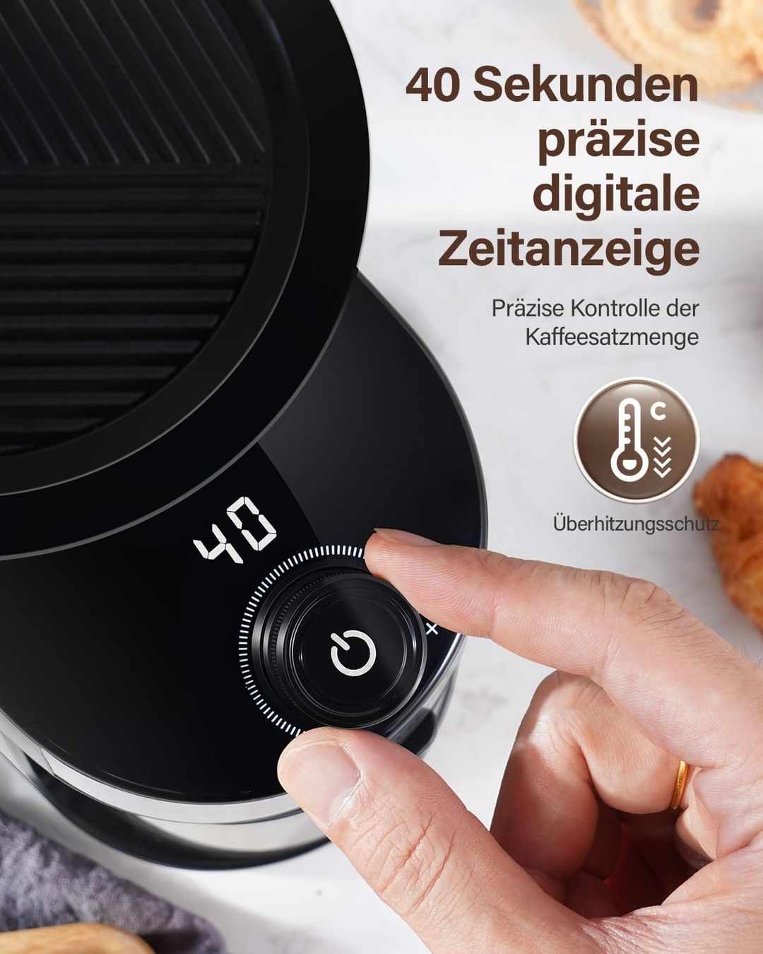 Elettrodomestici da cucina: Kaffeemühle elektrisch 25 Mahlgrade – Nuovo e nell'imballaggio originale da Schaffhausen venduto da Alpenfund23 3