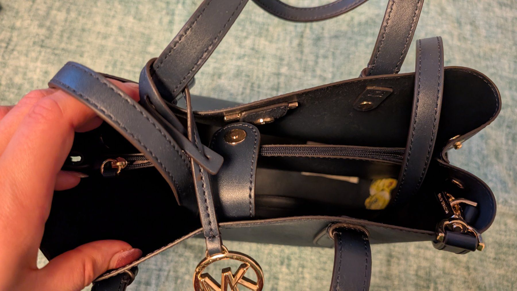Michael Kors Borse da donna: Michael Kors Handtasche, blau-grau, neu – Nuovo e nell'imballaggio originale da Winkel venduto da AlinaAru 2