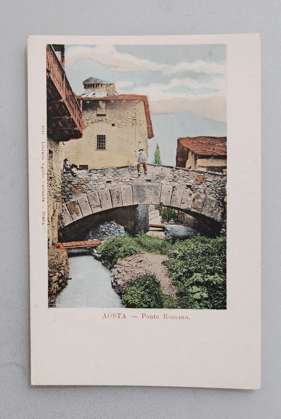 Cartoline postali: AK Aosta - Ponte Romano – Usato da Rüfenacht BE venduto da Toro06