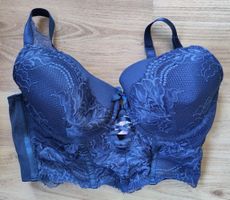 Dunkelblauer BH von Hunkemöller, Gr. 75E