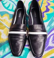 KIOMI LOAFERS SCHUHE LEDER 39 BALLERINAS HALBSCHUHE TOP