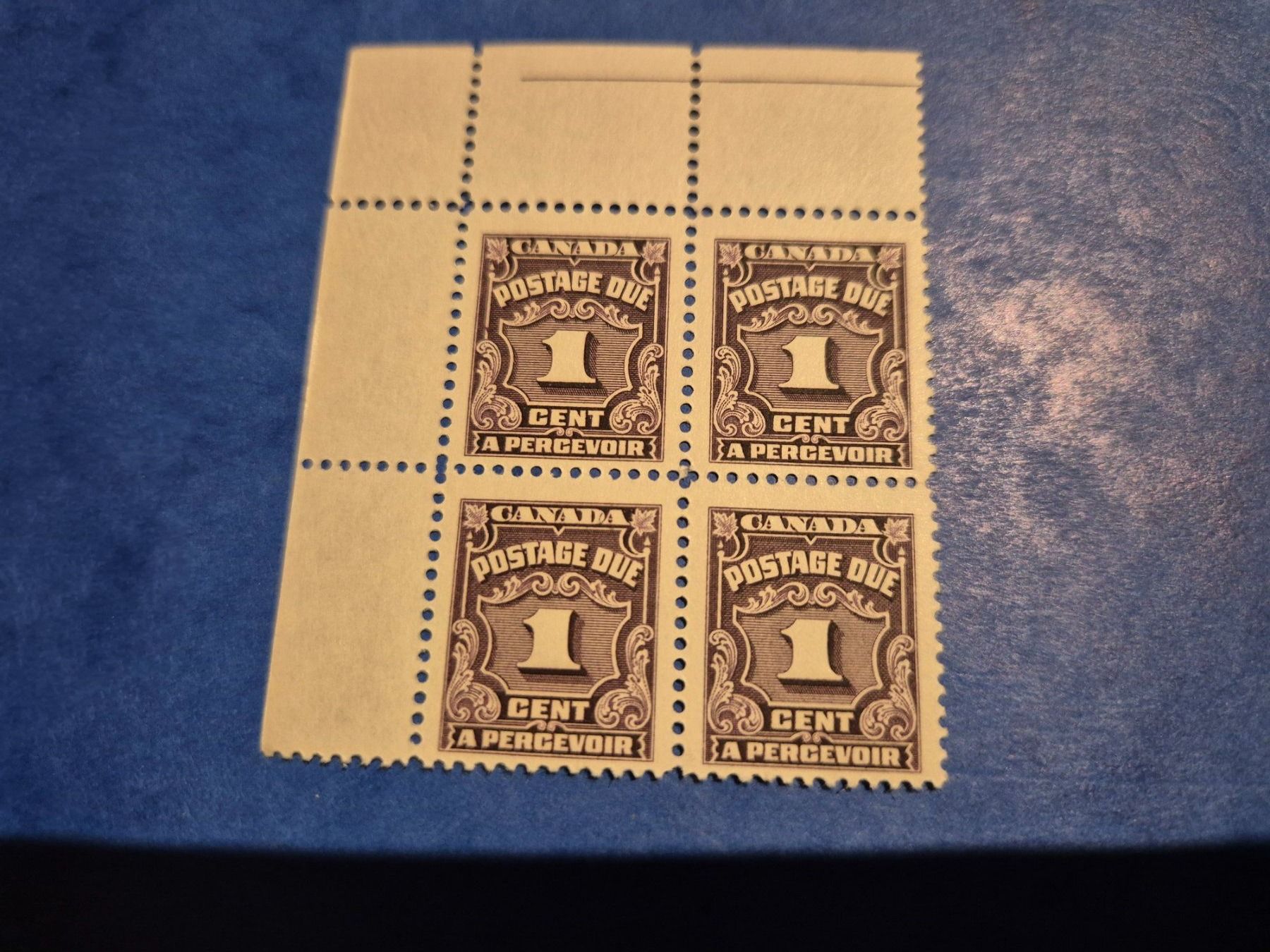 Tutti i francobolli: 6 postfrische Viererblocks Kanada 1935 Postage Due – Nuovo (secondo la descrizione) da Seewen SZ venduto da SuperpumaDisplayTeam 1