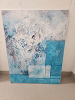 Acrylbild 90x70 cm - blau/weiss