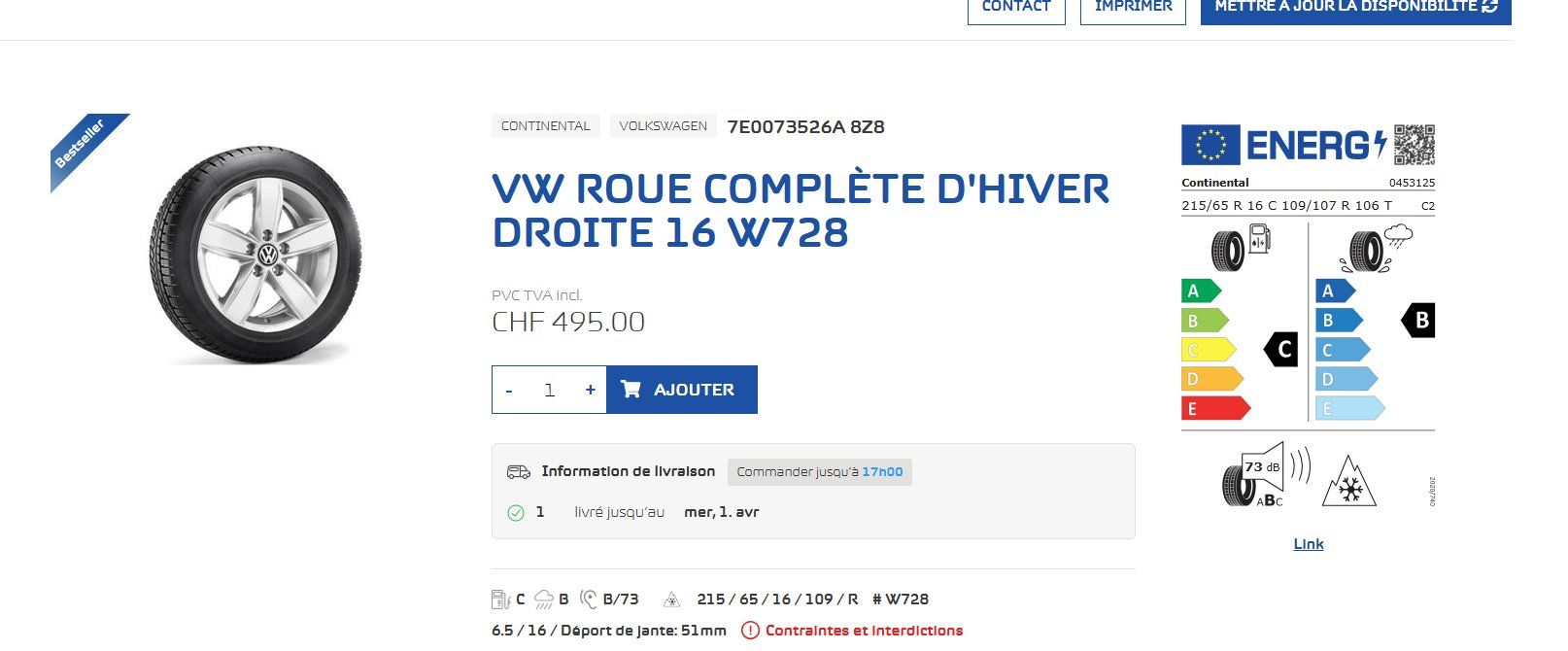 Volkswagen Pneumatici & Ruote complete: roues hiver VW T6.1 16" – Nuovo e nell'imballaggio originale da Sion venduto da Her_v2yy