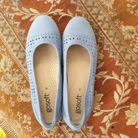 gosoft Echtlederschuh inHellblau Gr. 38