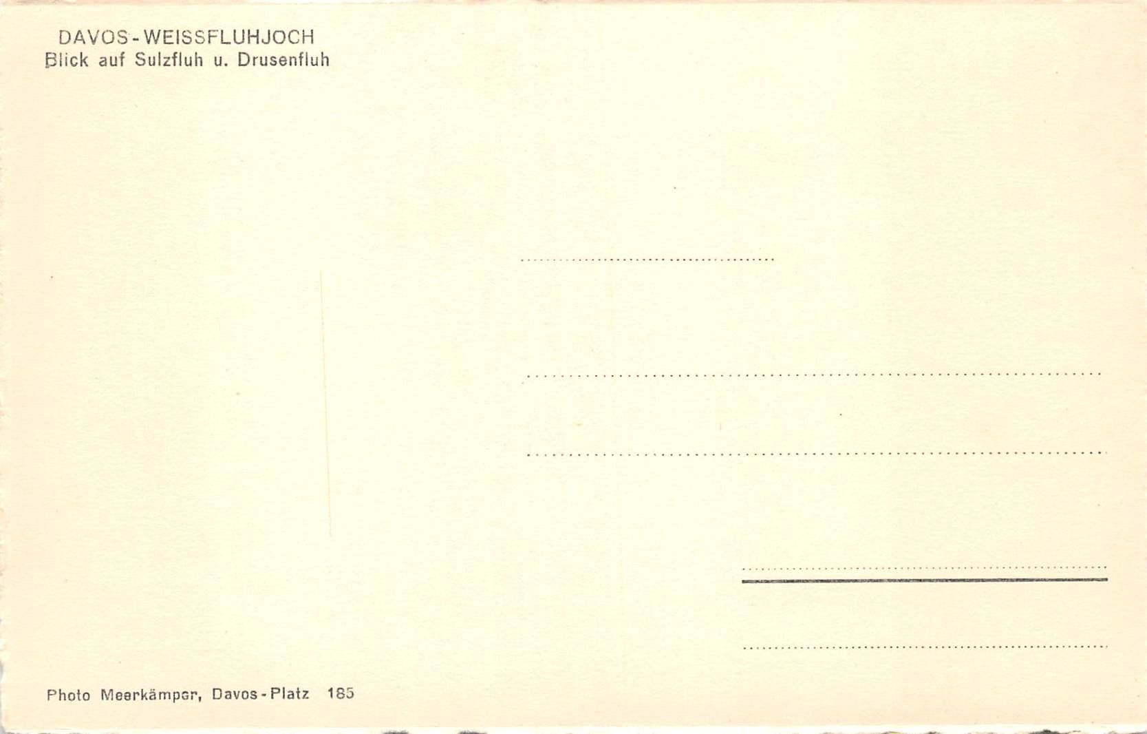 Ansichtskarten: 2x Davos Weissfluh – Gebraucht aus Ottikon b.Kemptth. von Neptun1974 3