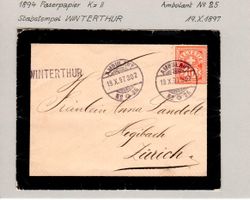 kleiner Trauerbrief  1897