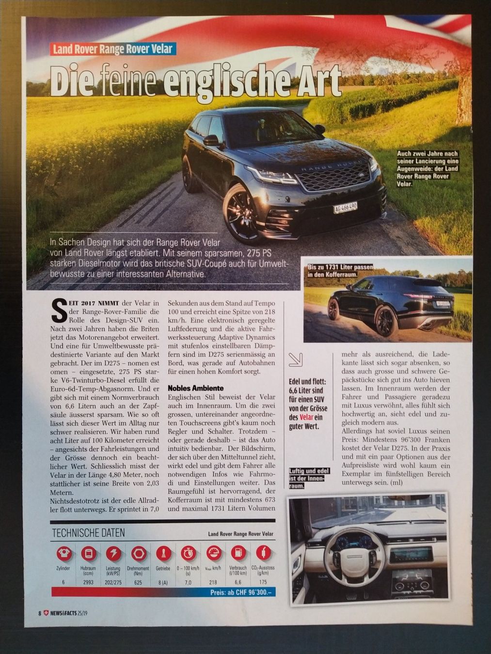 Automobili: Bericht Land Rover Range Rover Velar – Usato da Bern venduto da micky031