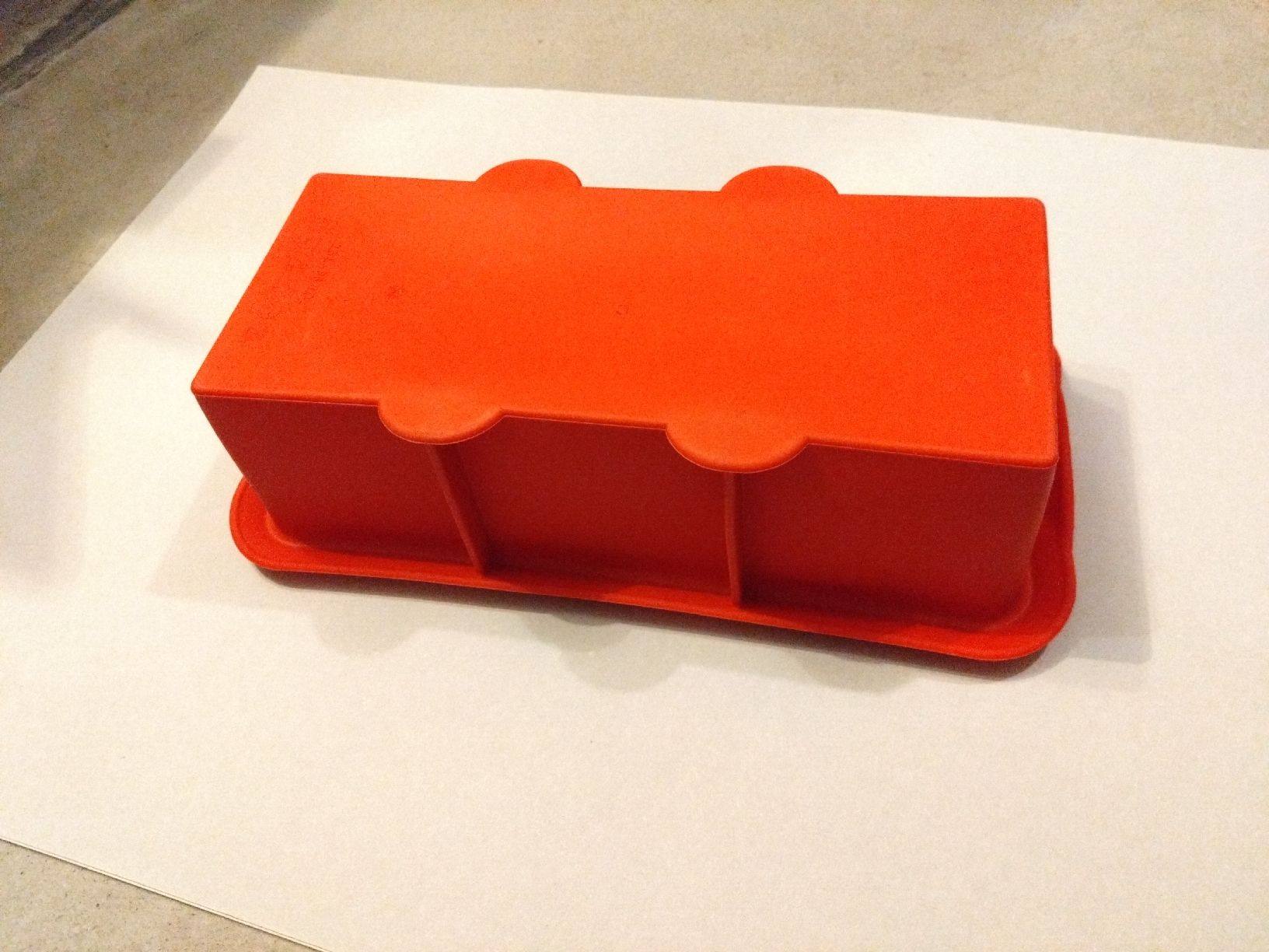 Teglie da forno: Backform Kastenform Silikon rot 2,5L neuwertig – Nuovo (secondo la descrizione) da Unterlangenegg venduto da SteWue 2
