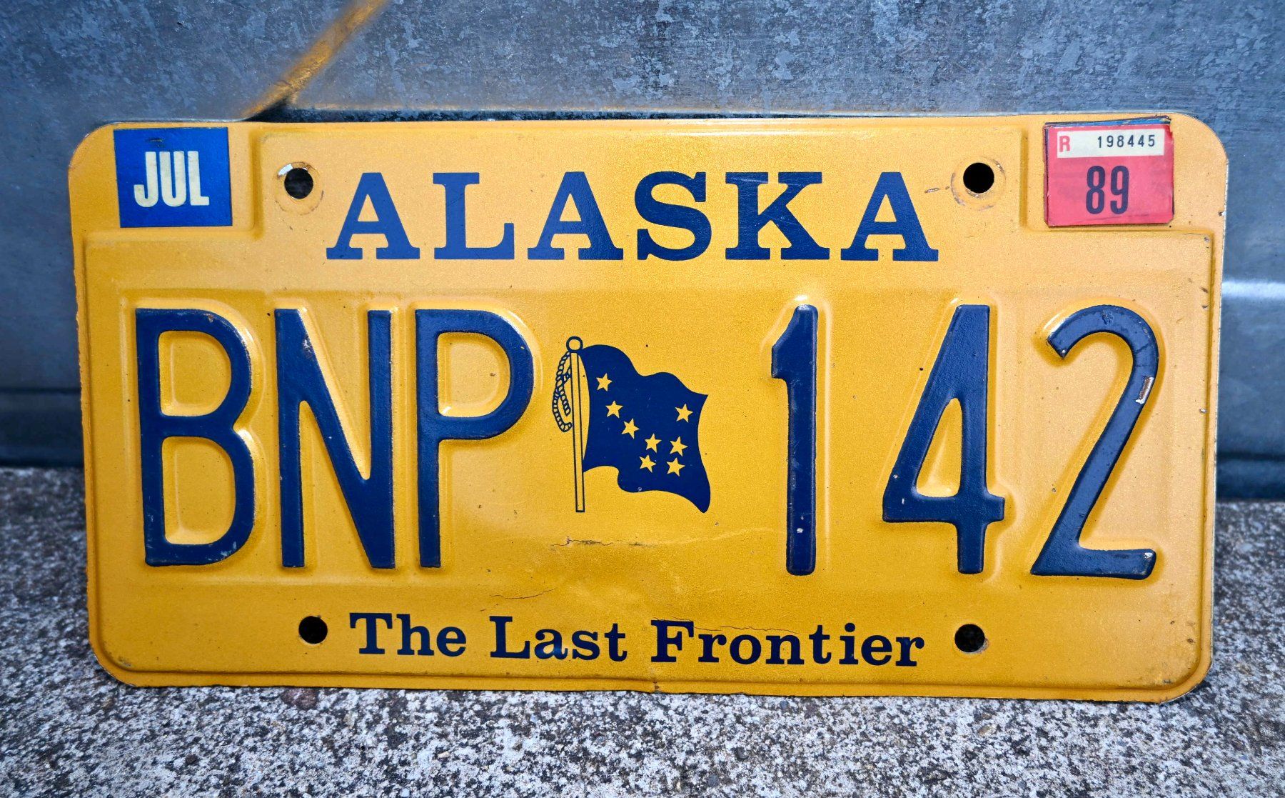 Insegne: US Nummernschild ALASKA 19?? the last frontier – Usato da Pfaffhausen venduto da mono_rec 1