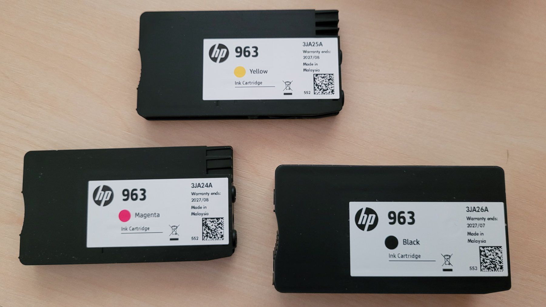 Hewlett Packard Cartucce per stampanti & toner: 3 Original HP Druckerpatronen 963 – Nuovo (secondo la descrizione) da Gossau SG venduto da Urscmitt 1