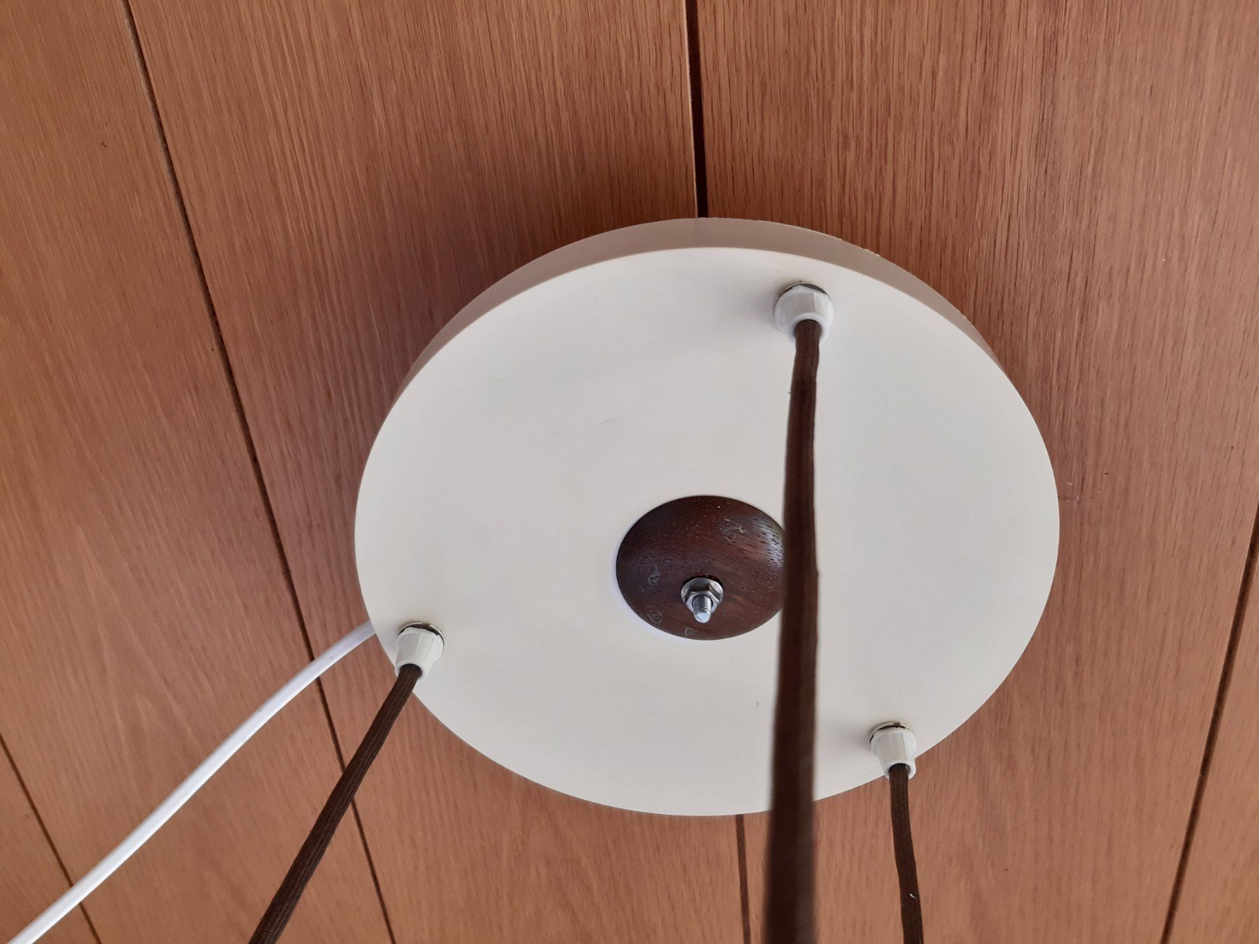 Lampen: Vintage Kugellampe 70er – Gebraucht aus Bévilard von Orscha 4