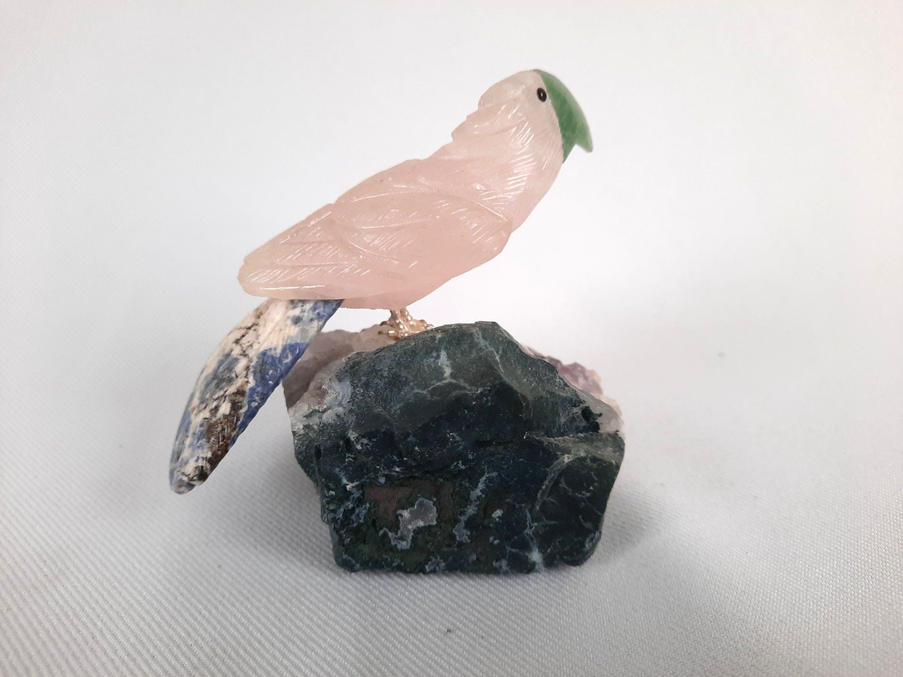 Minerali & Pietre curative: 2 Edelstein-Vögel auf Amethyst-Drusen, ca 8 cm – Usato da Beinwil am See venduto da Restwert_Beinwil 9
